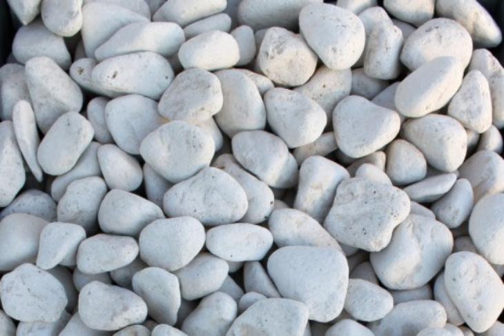 Белая галька галтовка (20-40 мм.)  купить в Подольске от производителя, без посредников